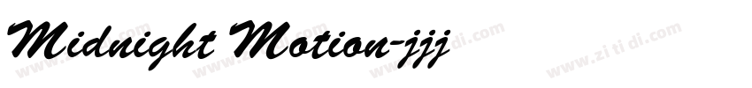 Midnight Motion字体转换